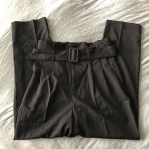 H&M Black Paper Bag Pants
